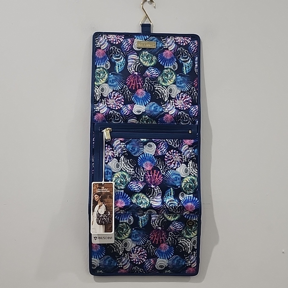 Anuschka Fabric with Leather Trim Toiletry Case
